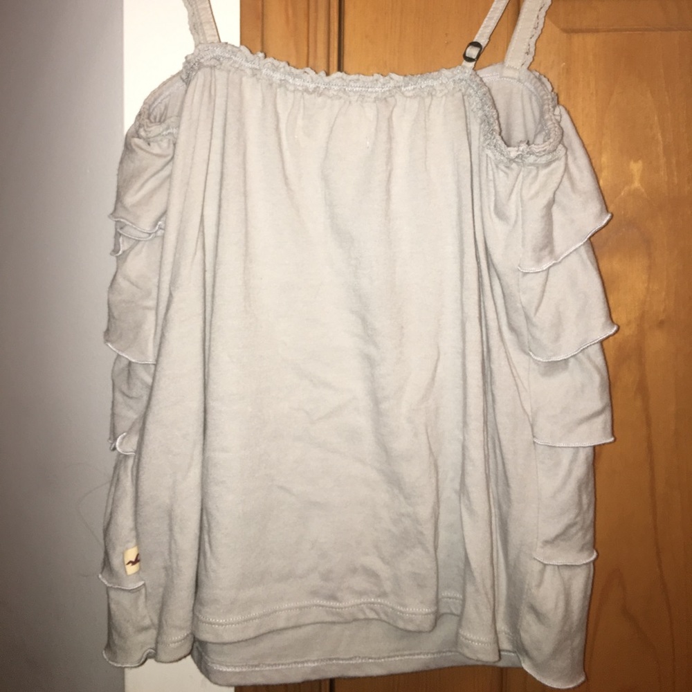 Hollister Grey Fringe tank top size medium - Picture 2 of 5